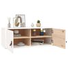 vidaXL Wall Cabinet White Solid pinewood 31.5 in x 11.8 in x 11.8 in