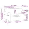 vidaXL Sofa 2 pcs Dark Grey