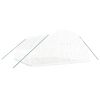 vidaXL Greenhouse White Polyethylene, galvanized steel Large