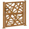 vidaXL Garden Gate 39.4x39.4" Weathering Steel Light Design