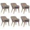 vidaXL Dining Set Brown PE rattan Large Seats Many Dining Set