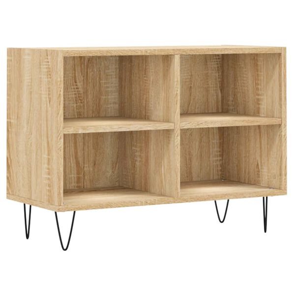 vidaXL TV Cabinet Sonoma oak Engineered wood, iron Medium TV Cabinet