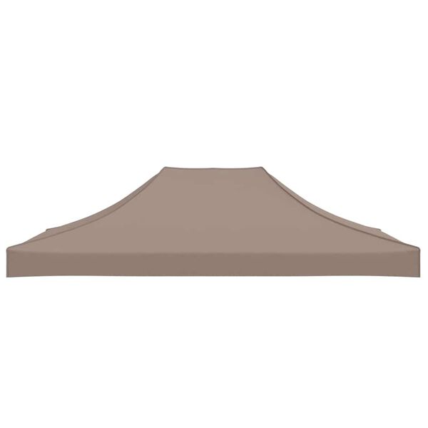 vidaXL Party Tent Roof 13.1x9.8' Taupe 2.95 oz/ft²