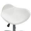 vidaXL Dining Chair White Faux leather, chrome steel Medium Dining Chair