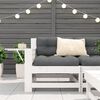 vidaXL Garden Sofa White Solid pine wood Compact Modular Garden Sofa