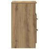 vidaXL Bedside Cabinet Artisan Oak Engineered Wood Medium