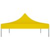 vidaXL Party Tent Roof Yellow 600D oxford fabric with PVC coating