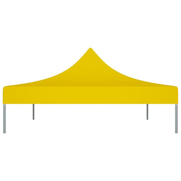 vidaXL Party Tent Roof Yellow 600D oxford fabric with PVC coating