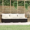 vidaXL 3-seater Sofa Black