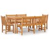 vidaXL Garden Dining Set Teak Solid Teak Wood Large Durable