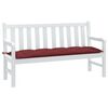 vidaXL Garden Bench Cushion Melange wine red 100% polyester