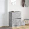 vidaXL Shoe Cabinet Concrete Grey Engineered wood Tall Shoe Cabinet