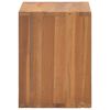 vidaXL Bedside Cabinet Warm Natural Wood Solid Teak Wood Bedside Cabinet