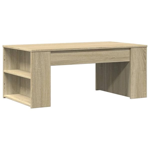 vidaXL Coffee Table Sonoma Oak Engineered Wood Small Coffee Table