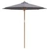 vidaXL Garden Parasol Dark gray 240 x 240 x 260 cm bamboo