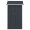 vidaXL Garden Shed Anthracite Galvanized Steel Medium Garden Shed
