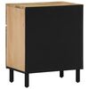 vidaXL Bedside Cabinet Natural wood Solid mango wood, engineered wood, iron