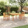 vidaXL Garden Dining Set 3 pcs Brown Solid Acacia wood
