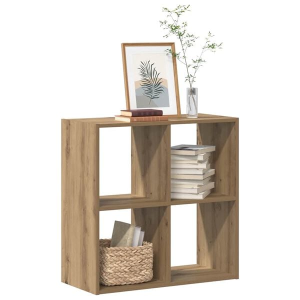 vidaXL Bookcase Artisian Oak Engineered Wood Medium Bookcase