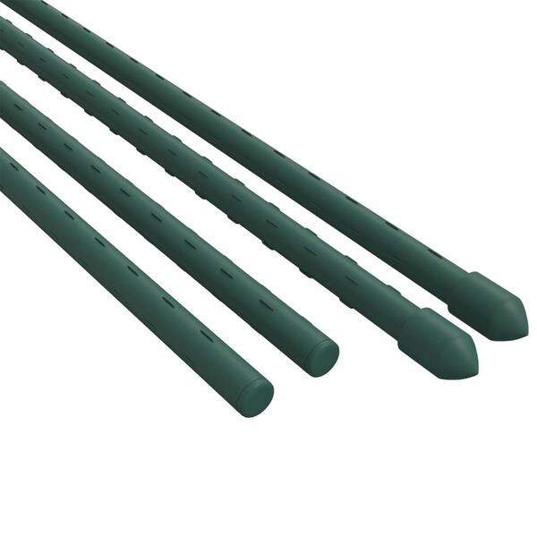 vidaXL Plant Stake Set of 30 Green Steel with polypropylene coating