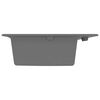 vidaXL Kitchen Sink Gray 79 x 50 x 31 cm Granite