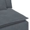 vidaXL Modular Sofa Dark Gray Velvet, Metal, Foam Standard Module Sofa