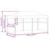 vidaXL Gazebo Blue Polyester, Steel 10 x 20 ft Collapsible Gazebo