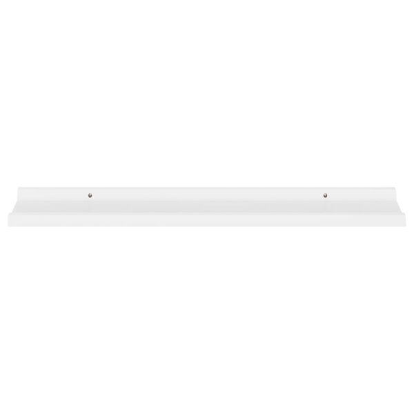vidaXL Wall Shelf Set of 4 White MDF Medium Wall mounting Wall Shelf