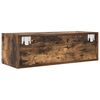 vidaXL TV Cabinet Smoked Oak Engineered Wood Medium TV Cabinet
