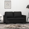 vidaXL 2-seater Sofa Black