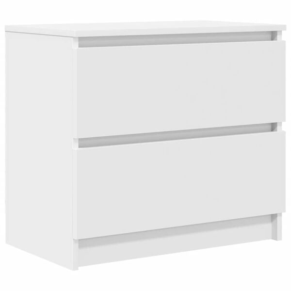 vidaXL TV Cabinet White Engineered Wood Medium TV Cabinet Rectangular