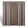 vidaXL Cabinet Brown Non-woven fabric, Iron Medium Collapsible
