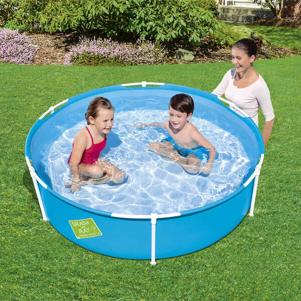 Bestway Swimming Pool Blue PVC walls, Steel frame Small Portable