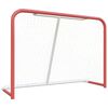 vidaXL Hockey Goal with Net Red&White 60.2x23.6x46.5" Steel&Polyester