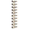 vidaXL Wall-mounted Wine Rack for 10 Bottles Gold Metal