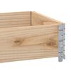vidaXL Garden Planter Natural Wood Solid Pine Wood Medium Foldable