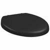 vidaXL Soft-close Toilet Seat with Quick-release Design Black