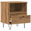 vidaXL Bedside Cabinet Artisan Oak Engineered wood Medium