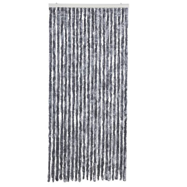 vidaXL Insect Curtain Silver 35.4x78.7" Chenille
