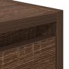 vidaXL Wall-mounted Nightstand Brown Oak Engineered Wood