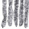 vidaXL Fly Curtain White and Grey 39.4x78.7" Chenille
