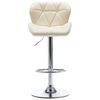 vidaXL Bar Stools 2 pcs Cream Faux Leather