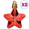 vidaXL Christmas Bauble Set Set of 111 Red Polystyrene Various sizes