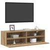 vidaXL TV Wall Cabinet 2 pcs Artisan oak 39.37 x 11.81 x 11.81 in