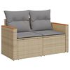 vidaXL Garden Sofa Set Mixed beige PE Rattan Large Modular