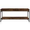 vidaXL Coffee Table Smoked Oak Engineered wood, Iron Medium Coffee Table