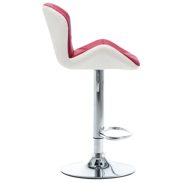 vidaXL Bar Stool Wine Red Faux Leather