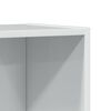 vidaXL Bookcase High gloss white Engineered wood Tall Bookcase