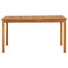 vidaXL Garden Table Varied wood tones Solid Acacia Wood Medium Durable
