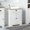 vidaXL Bathroom Sink Cabinet White and Brown